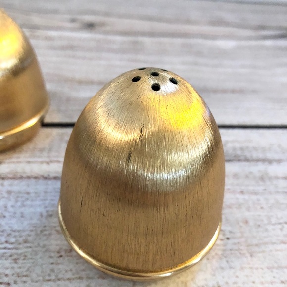 Naiper Dining Vintage Napier Gold Salt Pepper Shakers Set Poshmark